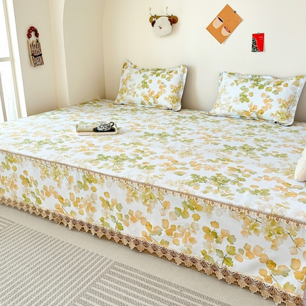 手艺人家纺 2025新款亲肤舒适老粗布单层炕盖榻榻米炕垫 LDK12