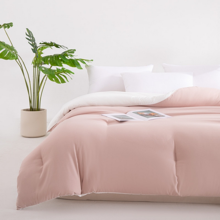 91家纺网 家纺一手货源 找家纺 龙图家纺 2025新款星球深睡被 卡其粉