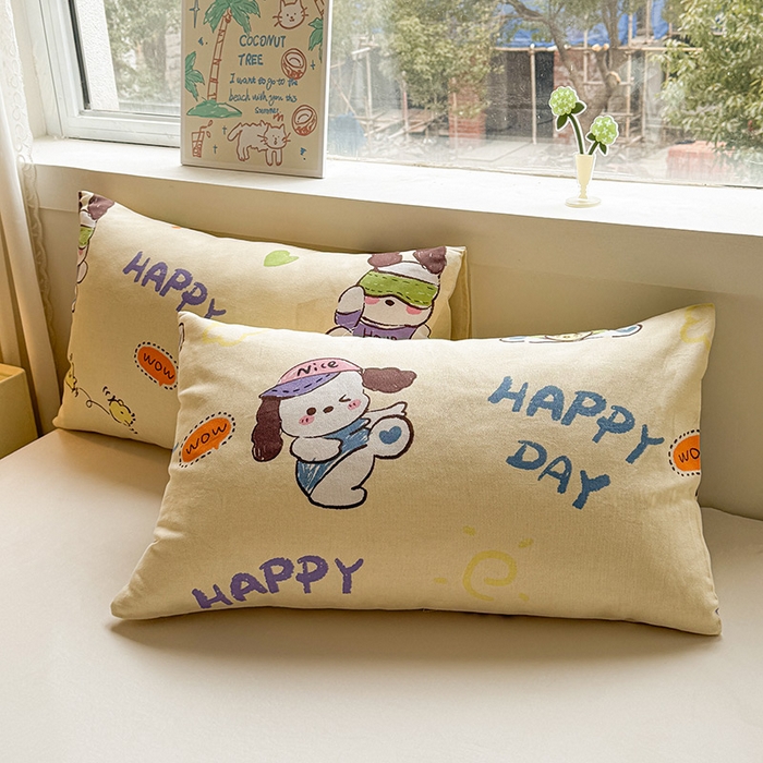 91家纺网 家纺一手货源 找家纺 晓时候 2025原棉老粗布床单凉席三件套软凉席子单床单 酷狗