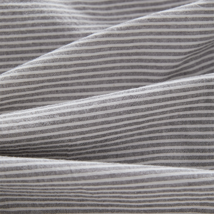 91家纺网 家纺一手货源 找家纺 大熊枕芯 2025新款水洗棉条纹荞麦枕 条纹宫廷-灰20*50*8cm/只