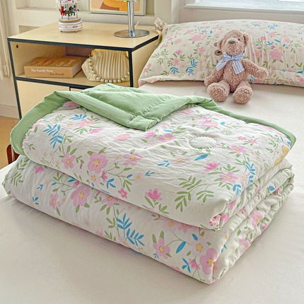 富艺隆 2025新款水洗棉印花夏被 静谧