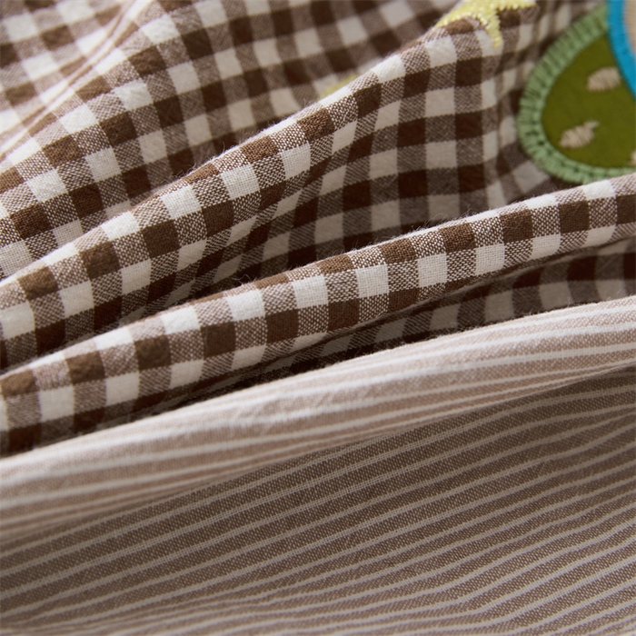 91家纺网 家纺一手货源 找家纺 大熊枕芯  2025新款贴布绣全棉水洗棉儿童荞麦枕 贴布绣-飞船（枕套+荞麦壳内胆30*50cm）