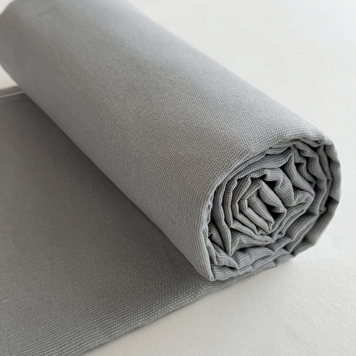 91家纺网 家纺一手货源 找家纺 晓时候 2025原棉老粗布床单凉席三件套软凉席子单床单 高级灰