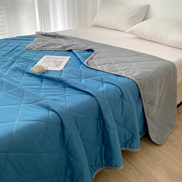 91家纺网 家纺一手货源 找家纺 （总）富艺隆 2025新款纯色凉感丝夏被