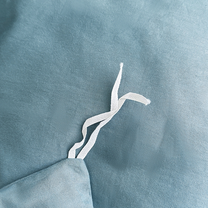 91家纺网 家纺一手货源 找家纺 宇彬家纺 2025新款直播热款13374全棉母婴级压线一字绣宽边枕套被套纯色滚边麻绳四件套贡缎新疆长绒 梦系列-摩卡绿