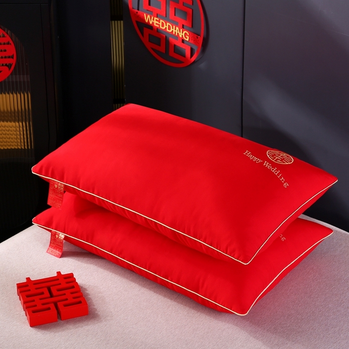 91家纺网 家纺一手货源 找家纺 （总）贤内助家纺 2025新款婚庆枕芯简爱系列-信封枕48*74/方抱枕60*60/大靠枕60*80