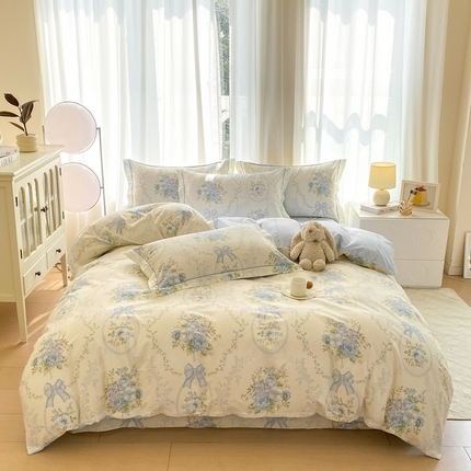 91家纺网 家纺一手货源 找家纺 （总）凌鼎 2025新款13070全棉印花款四件套