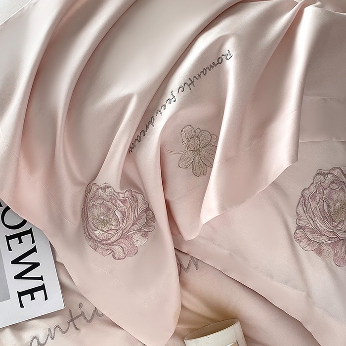 91家纺网 家纺一手货源 找家纺 优悦生活馆 2025新款全棉长绒棉四件套-梦想花园 梦想花园-童话粉