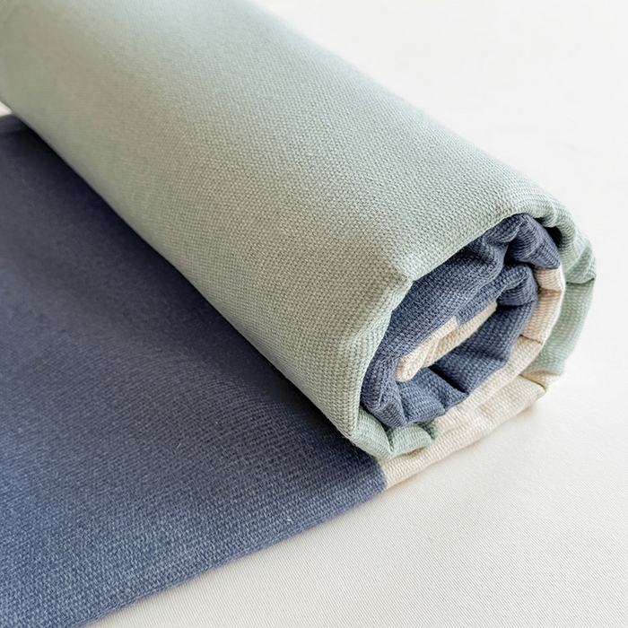 91家纺网 家纺一手货源 找家纺 晓时候 2025原棉老粗布床单凉席三件套软凉席子单床单 简语