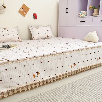 手艺人家纺 2025新款亲肤舒适老粗布单层炕盖榻榻米炕垫 LDK06