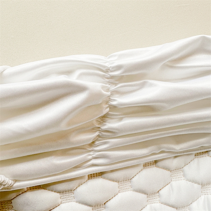 91家纺网 家纺一手货源 找家纺 情恒家纺 2025夏季款亮光布加厚双面用床头罩 象牙白