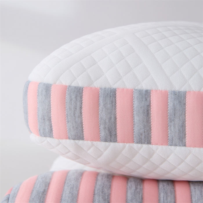 91家纺网 家纺一手货源 找家纺 大熊枕芯 2025新款刺绣款情侣枕 刺绣款情侣枕-粉低枕一只