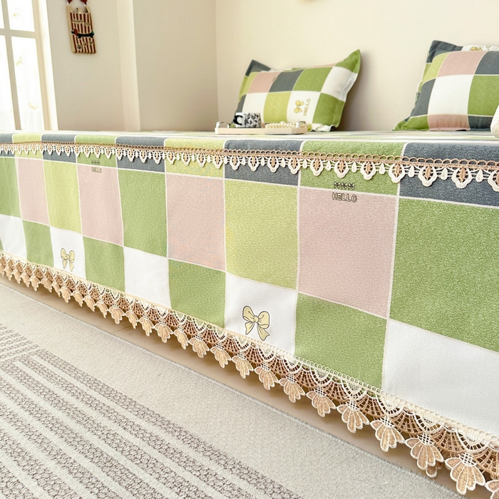 91家纺网 家纺一手货源 找家纺 手艺人家纺 2025新款亲肤舒适老粗布单层炕盖榻榻米炕垫 LDK01