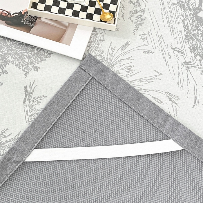 91家纺网 家纺一手货源 找家纺 子曰 2025新款高定版A类PE聚乙烯凉感凉席提花凉席 秘境-灰