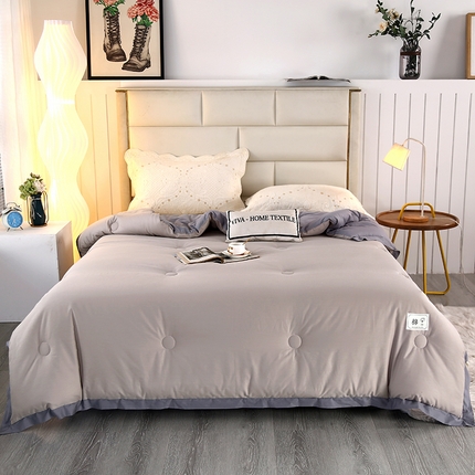 玉清坊 2025新款里外纯棉新疆棉花被 沉静灰
