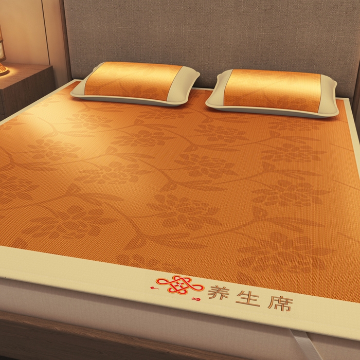 91家纺网 家纺一手货源 找家纺 迪乐妮 2025新款藤席养身席 单面席—繁花锦