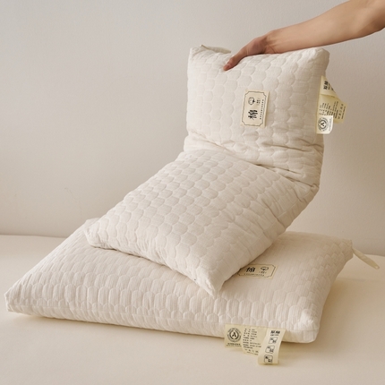 91家纺网 家纺一手货源 找家纺 （总）乐可 2025新款水立方棉花枕 儿童枕成人枕枕头枕芯