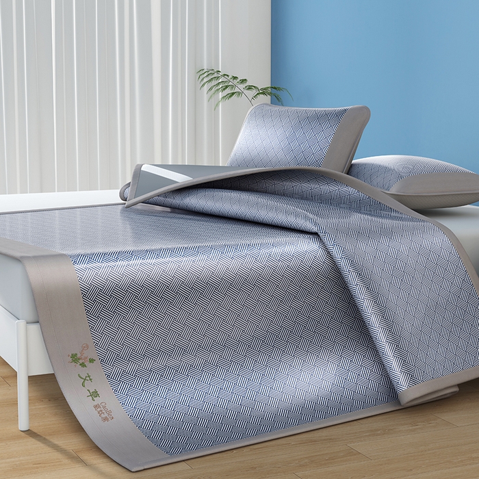 91家纺网 家纺一手货源 找家纺 （总）席之家 2025新款凉感艾草冰藤席凉席席子