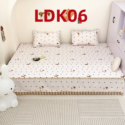 91家纺网 家纺一手货源 找家纺 手艺人家纺 2025新款亲肤舒适老粗布单层炕盖榻榻米炕垫 LDK06