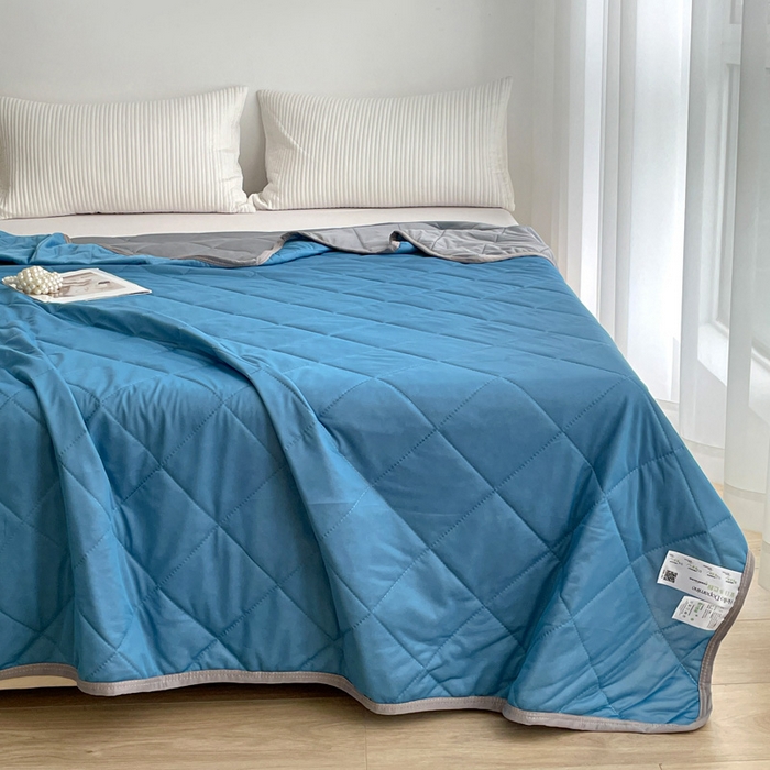 91家纺网 家纺一手货源 找家纺 （总）富艺隆 2025新款纯色凉感丝夏被