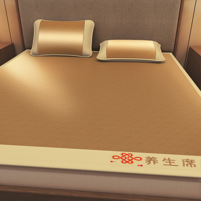 91家纺网 家纺一手货源 找家纺 迪乐妮 2025新款藤席养身席 单面席—饼干格