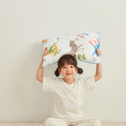 91家纺网 家纺一手货源 找家纺 （总）艾佳宝贝 2025新款A类全棉纯棉儿童单枕套多尺寸可拆式枕头