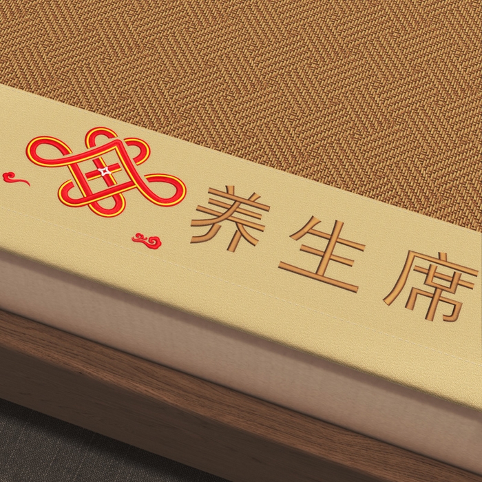 91家纺网 家纺一手货源 找家纺 迪乐妮 2025新款藤席养身席 单面席—饼干格