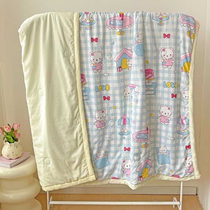 91家纺网 家纺一手货源 找家纺 （总）富艺隆 2025新款水洗棉印花夏被