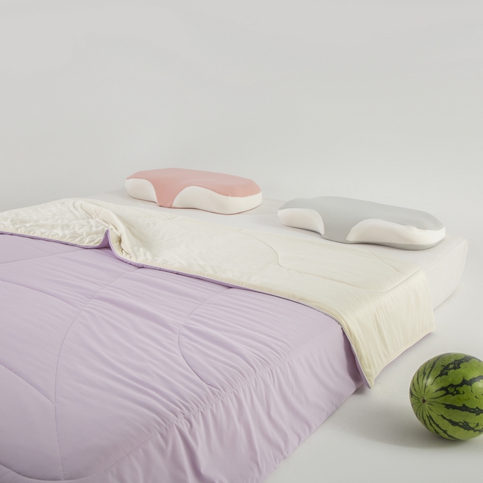 91家纺网 家纺一手货源 找家纺 金喜 2025新款锦氨冰川凉感被裸机面料夏凉被凉感薄被子-冰菓夏被 丁香紫