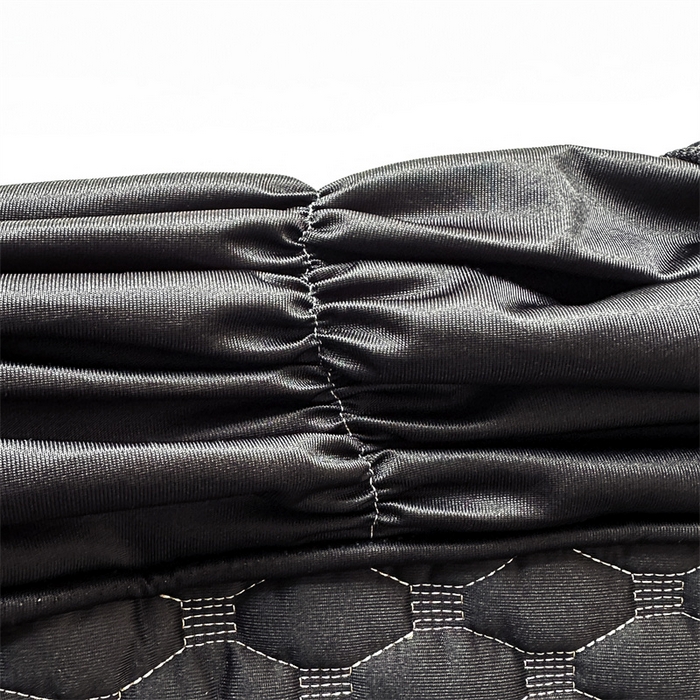 91家纺网 家纺一手货源 找家纺 情恒家纺 2025夏季款亮光布加厚双面用床头罩 静谧黑