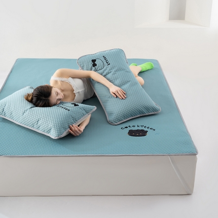 91家纺网 家纺一手货源 找家纺 （总）格真 2025新款A类凉感丝豆豆席