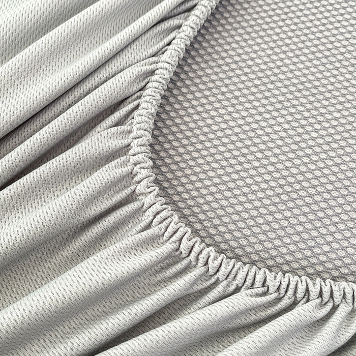91家纺网 家纺一手货源 找家纺 子曰 2025新款高定版A类PE聚乙烯凉感凉席提花凉席床笠 秘境-灰【床笠款】