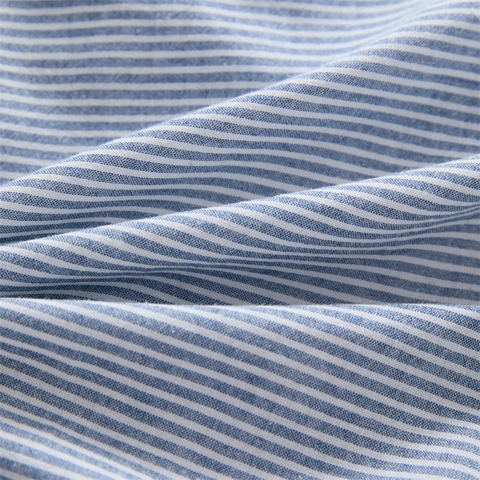 91家纺网 家纺一手货源 找家纺 大熊枕芯 2025新款水洗棉条纹荞麦枕 条纹宫廷-蓝20*50*8cm/只