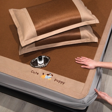 91家纺网 家纺一手货源 找家纺 （总）倾慕家纺 2025新款倾慕刺绣冰藤席