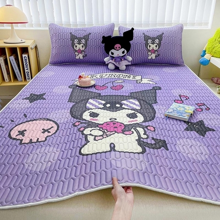 91家纺网 家纺一手货源 找家纺 （总）米帛家纺2025新款大版三丽鸥乳胶凉席-绑带款