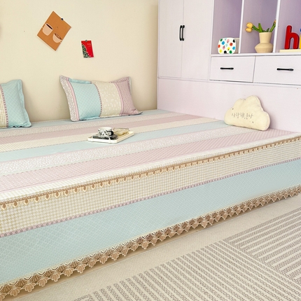 手艺人家纺 2025新款亲肤舒适老粗布单层炕盖榻榻米炕垫 LDK21