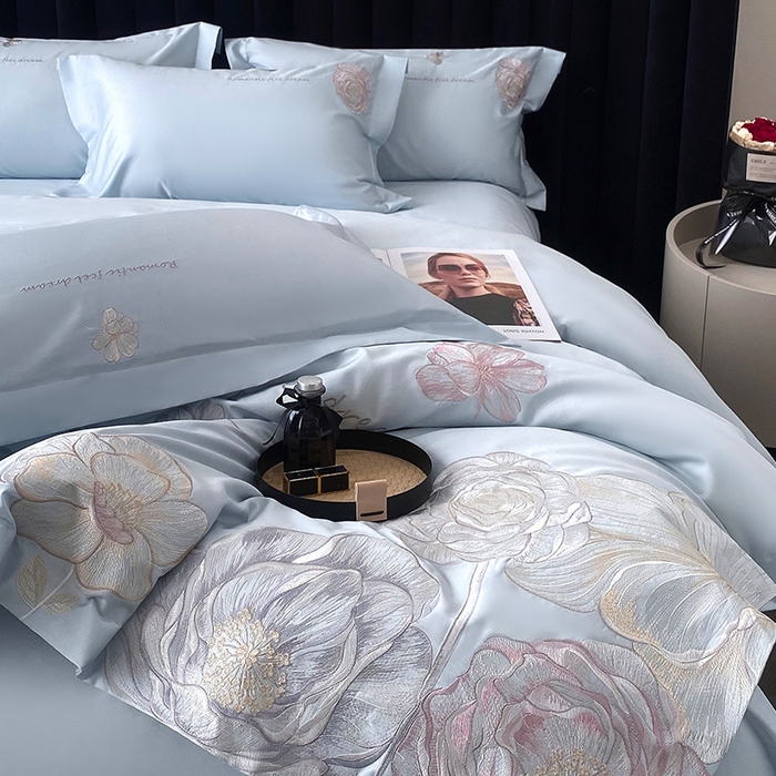 91家纺网 家纺一手货源 找家纺 （总）优悦生活馆 2025新款全棉长绒棉四件套-梦想花园