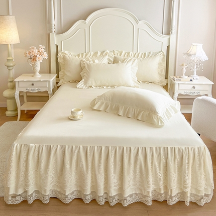 91家纺网 家纺一手货源 找家纺 （总）乐朵家居 2025新款 25-1 芯语 蕾丝床裙