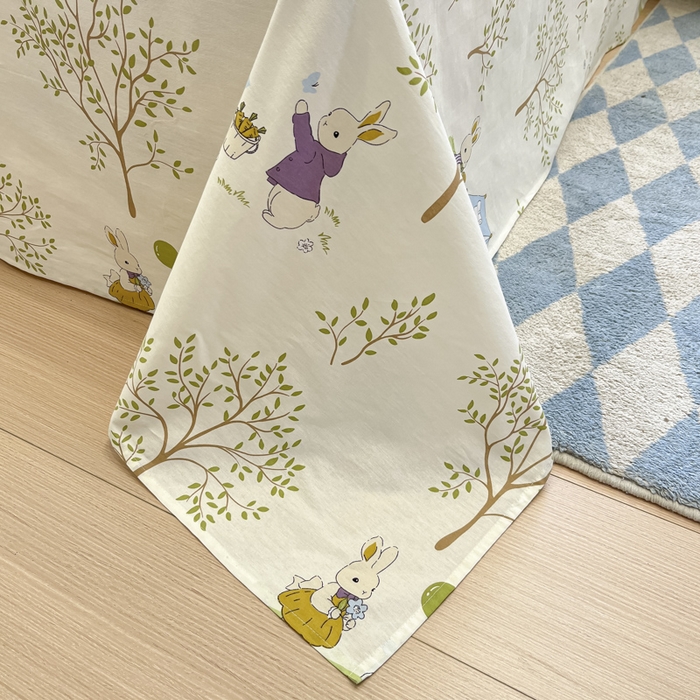 91家纺网 家纺一手货源 找家纺 菲梵家纺 2025春夏新品A类全棉喷气印花夏被 被子被芯 丛林兔