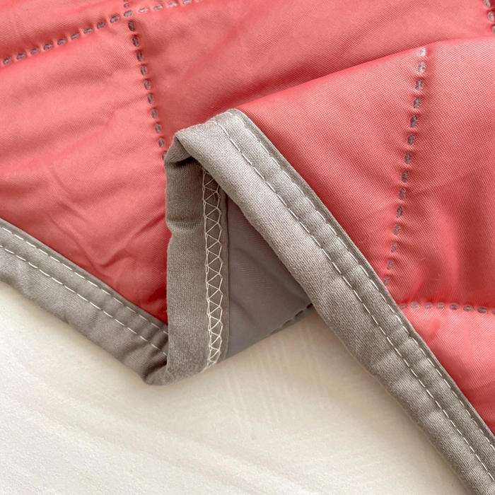 91家纺网 家纺一手货源 找家纺 富艺隆 2025新款纯色凉感丝夏被 豆沙