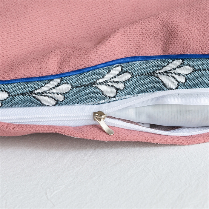 91家纺网 家纺一手货源 找家纺 大熊枕芯  2025新款舒适清爽透气麻绒荞麦枕 全荞麦亚麻枕-粉色35*55cm/只