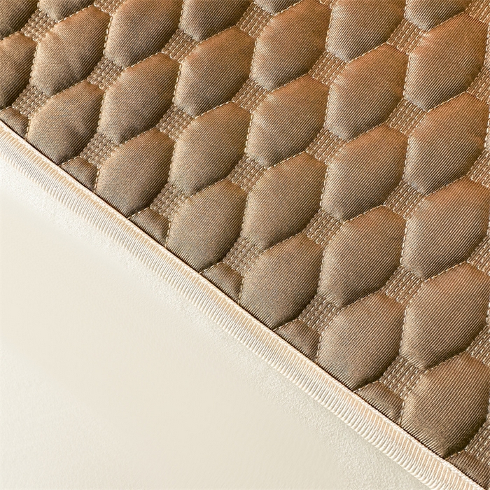 91家纺网 家纺一手货源 找家纺 情恒家纺 2025夏季款亮光布加厚双面用床头罩 00焦糖色