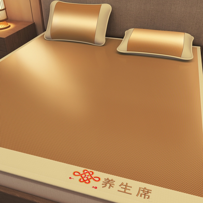 91家纺网 家纺一手货源 找家纺 迪乐妮 2025新款藤席养身席 单面席—步步高