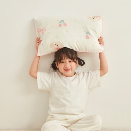 91家纺网 家纺一手货源 找家纺 （总）艾佳宝贝 2025新款A类全棉纯棉儿童单枕套多尺寸可拆式枕头