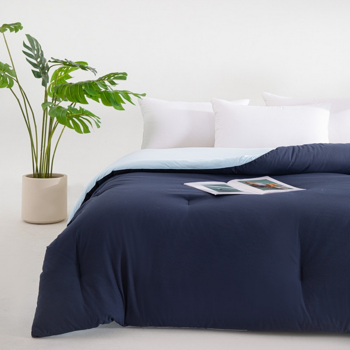 91家纺网 家纺一手货源 找家纺 龙图家纺 2025新款星球深睡被 远山蓝