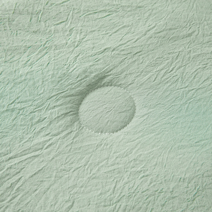 91家纺网 家纺一手货源 找家纺 创优家纺 2025新款无印风格子新疆棉夏被空调被纯棉花被夏被子薄被芯水洗棉包检测 新疆棉-松绿