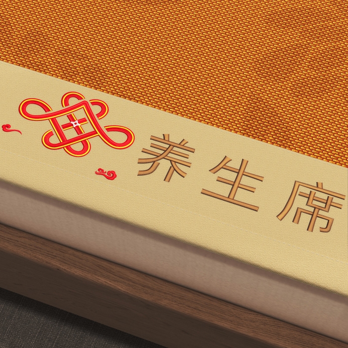 91家纺网 家纺一手货源 找家纺 迪乐妮 2025新款藤席养身席 单面席—繁花锦