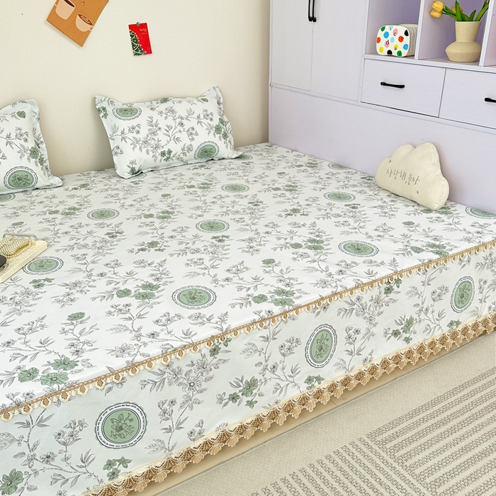 91家纺网 家纺一手货源 找家纺 手艺人家纺 2025新款亲肤舒适老粗布单层炕盖榻榻米炕垫 LDK08