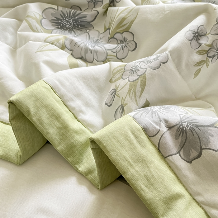 91家纺网 家纺一手货源 找家纺 菲梵家纺 2025春夏新品A类全棉喷气印花夏被 被子被芯 缪斯女神