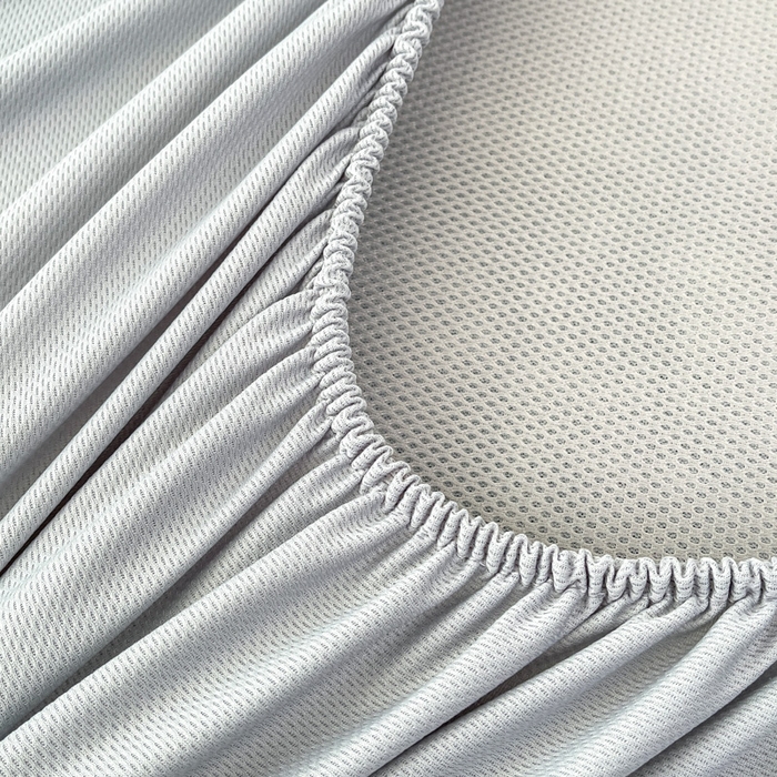 91家纺网 家纺一手货源 找家纺 子曰 2025新款高定版A类PE聚乙烯凉感凉席提花凉席床笠 千鸟格-灰【床笠款】